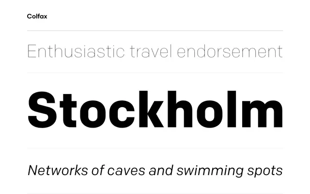 Colfax specimen from Process Type Foundry