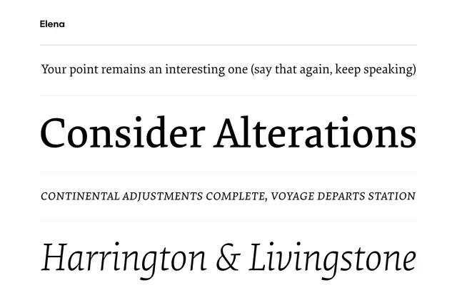 Elena specimen from Process Type Foundry