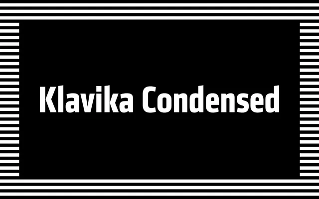 Klavika Condensed specimen from Process Type Foundry