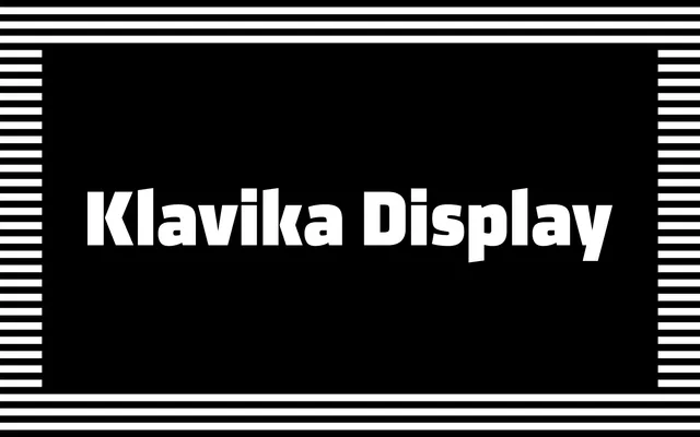 Klavika Display specimen from Process Type Foundry