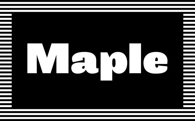 Maple specimen from Process Type Foundry