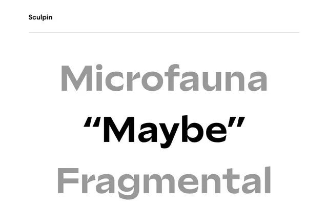 Sculpin specimen from Process Type Foundry