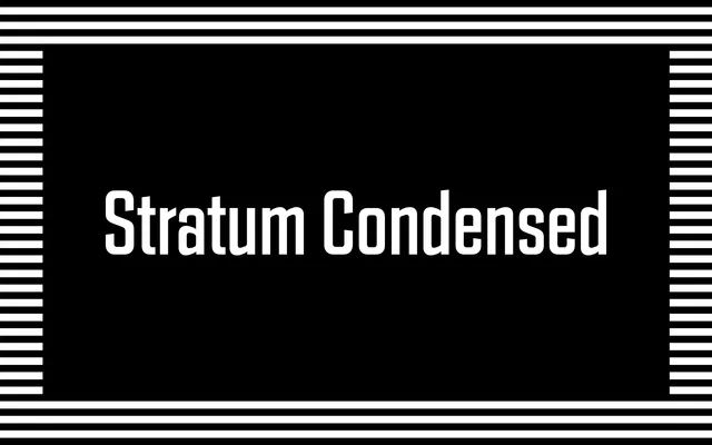 Stratum Condensed specimen from Process Type Foundry