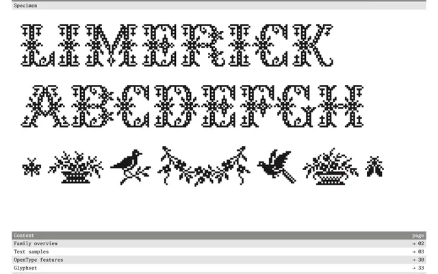 Limerick specimen from Proof of Words