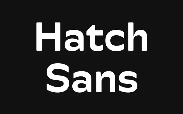 Hatch Sans specimen from PS Type Lab