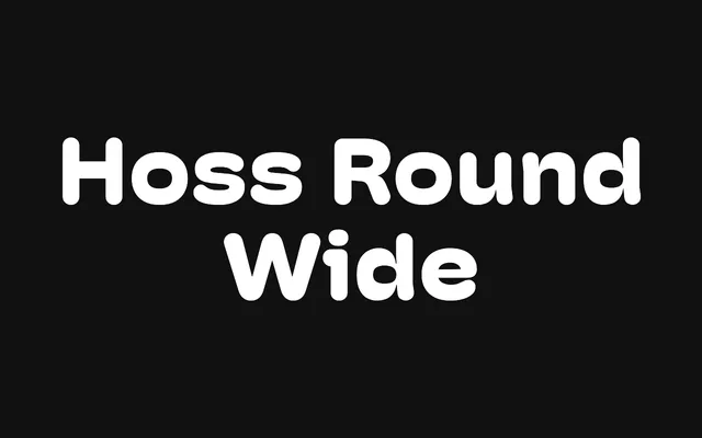 Hoss Round Wide specimen from PS Type Lab