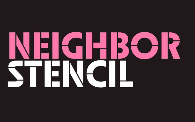 Neighbor Stencil specimen from PS Type Lab