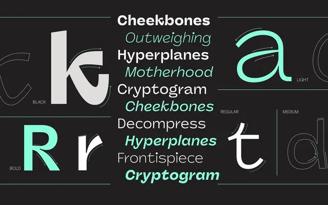 Panel Sans specimen from PS Type Lab
