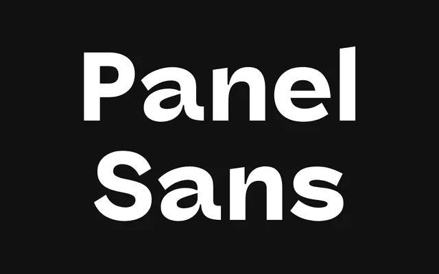 Panel Sans specimen from PS Type Lab