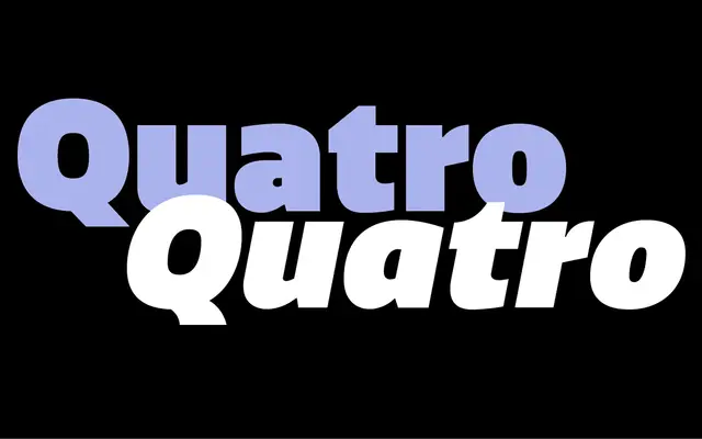 Quatro Sans specimen from PS Type Lab