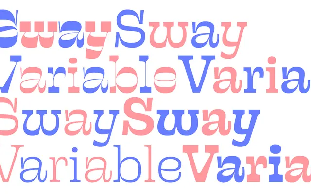 Sway specimen from PS Type Lab