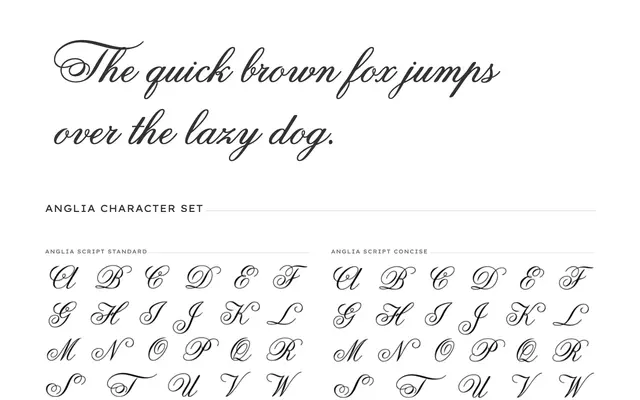 Anglia specimen from PSY/OPS Type Foundry