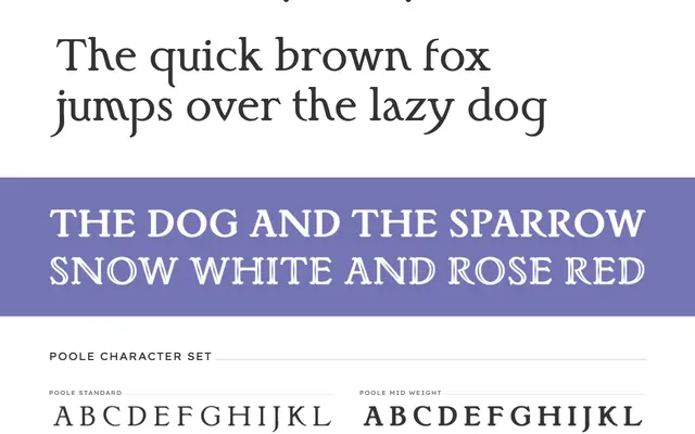 Poole specimen from PSY/OPS Type Foundry