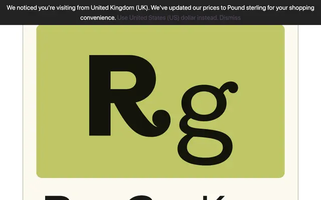 Rantifusa specimen from PSY/OPS Type Foundry