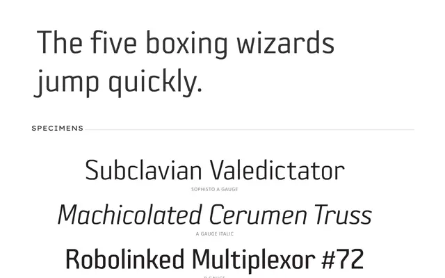 Sophisto specimen from PSY/OPS Type Foundry