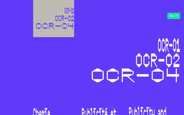 OCR-010204 specimen from Public Type