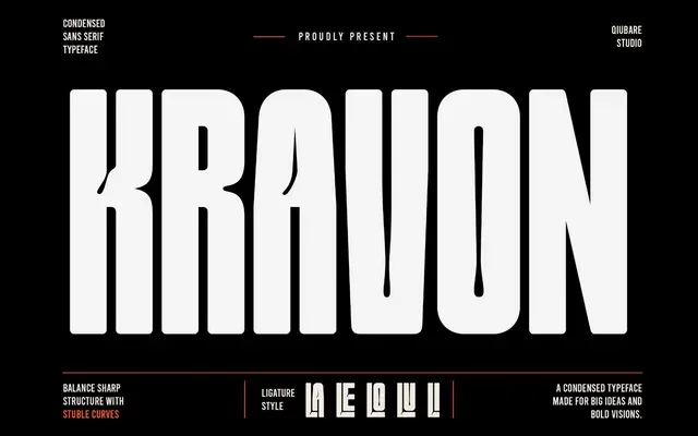 Kravon Condensed specimen from Qiubare