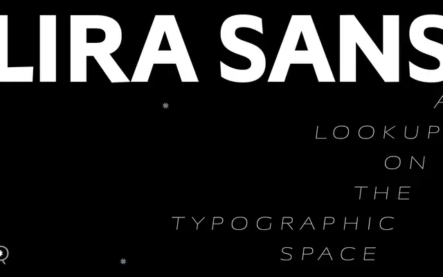 Lira Sans specimen from Quintana-Font