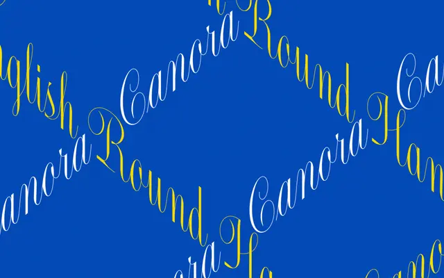 Canora specimen from R-Typography