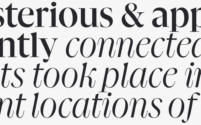 Gliko Modern L specimen from R-Typography