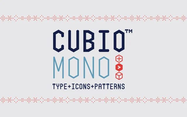 Cubio Mono specimen from R9 Type+Design