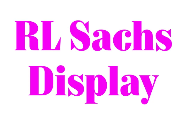 RL Sachs Display specimen from Radluka
