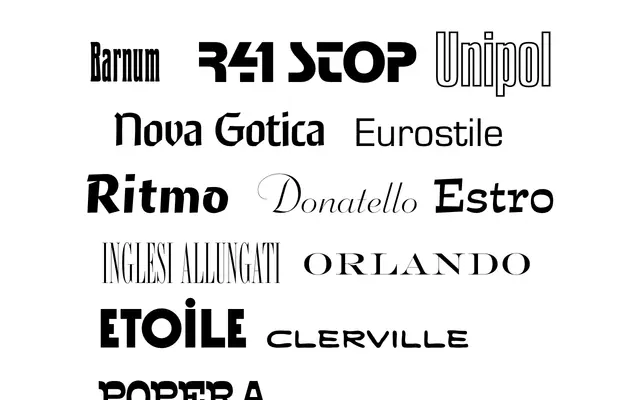 The Aldo Novarese Font Collection specimen from Reber R41