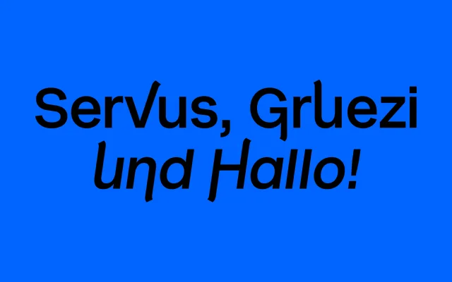 RL Gruezi specimen from Regular Lines Type Foundry