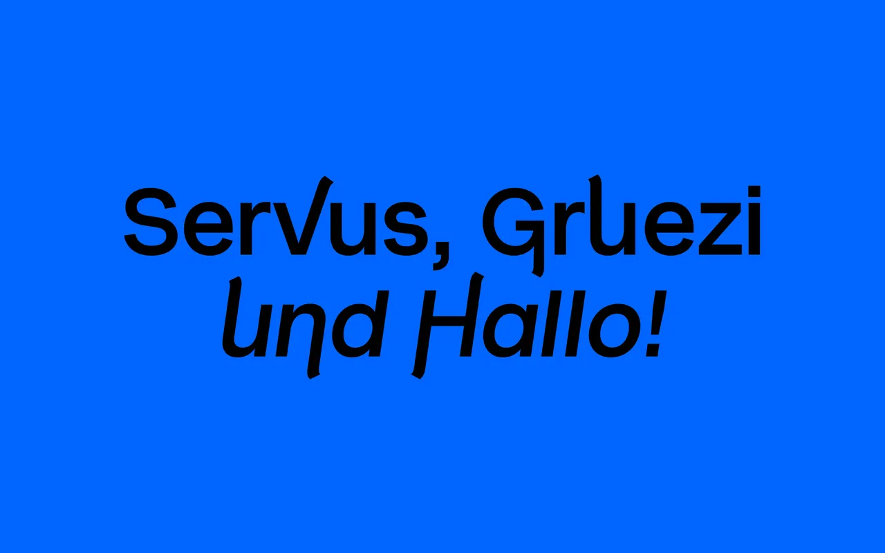 RL Gruezi specimen from Regular Lines Type Foundry