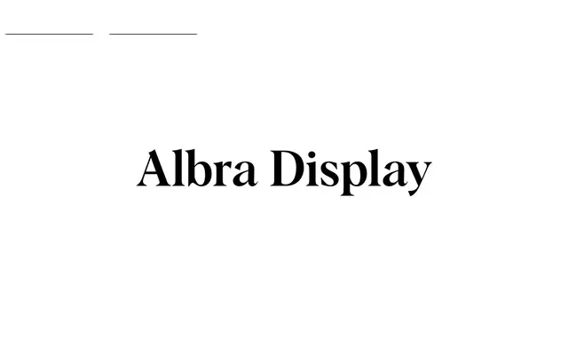 Albra Display specimen from Rellence