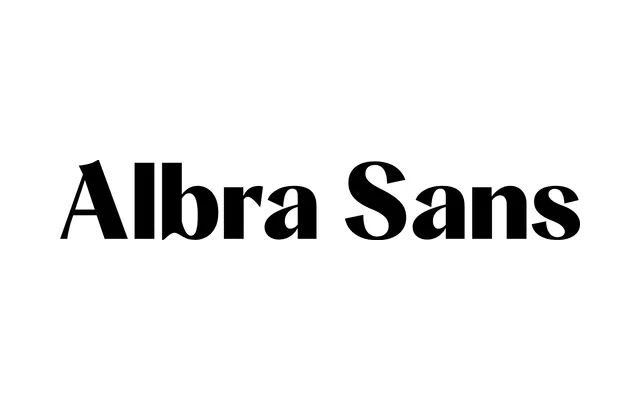 Albra Sans specimen from Rellence