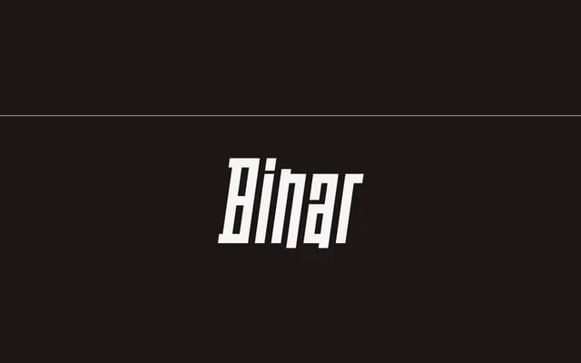 Binar specimen from Renegadefonts