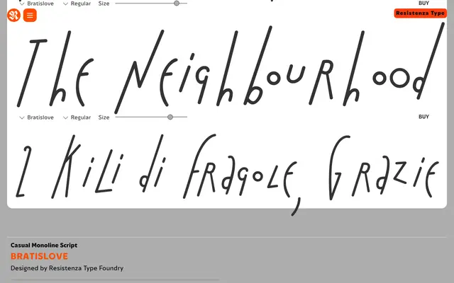 Bratislove specimen from Resistenza Type