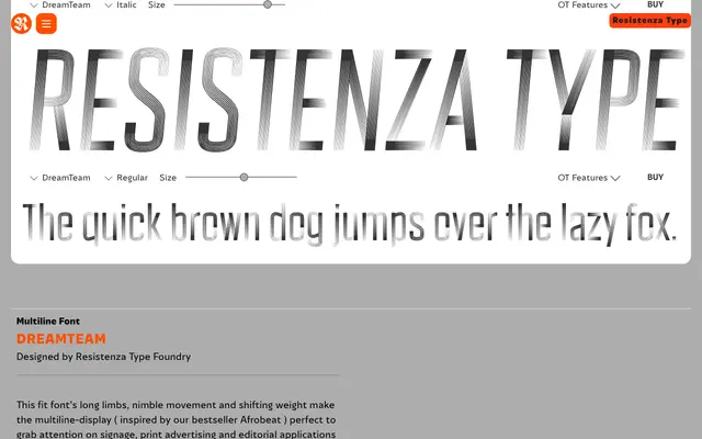 DreamTeam specimen from Resistenza Type