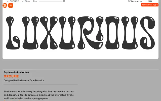 Groupie specimen from Resistenza Type