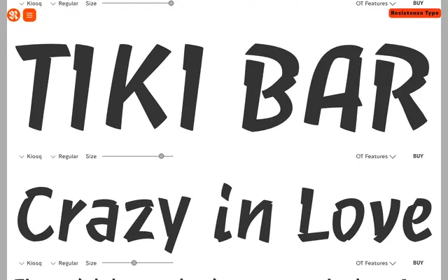 Kiosq specimen from Resistenza Type