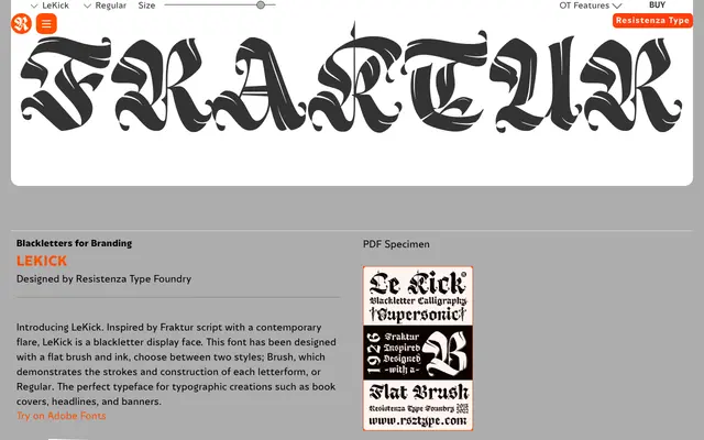 LeKick specimen from Resistenza Type