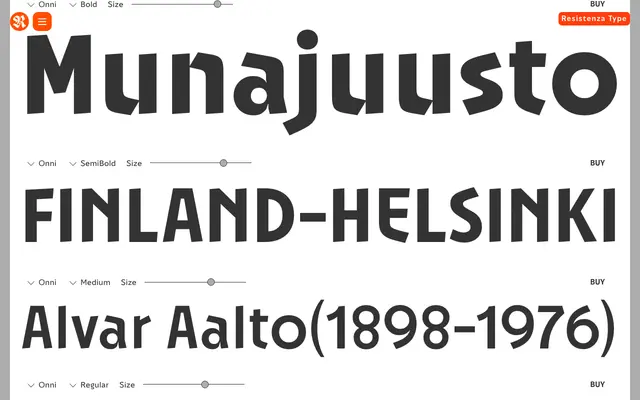 Onni specimen from Resistenza Type