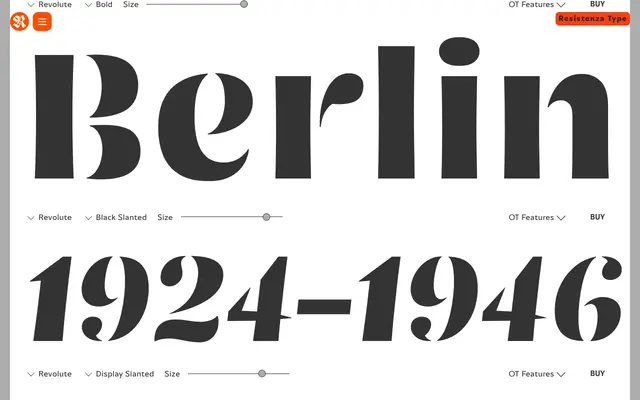 Revolute specimen from Resistenza Type