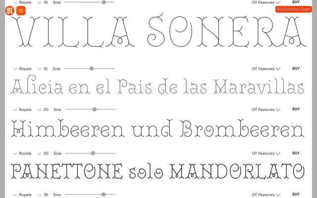 Royale specimen from Resistenza Type