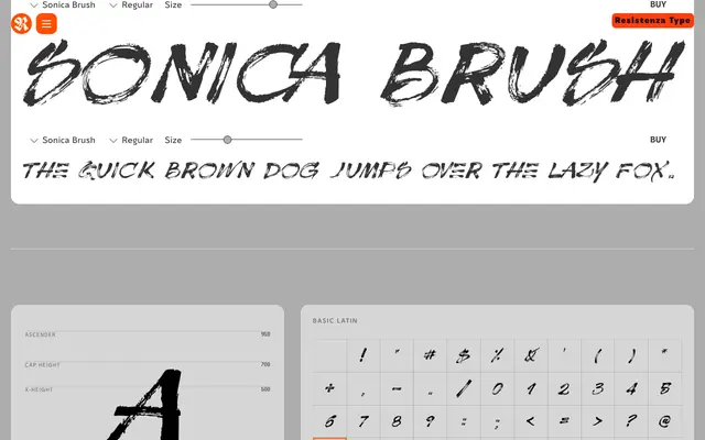 Sonica Brush specimen from Resistenza Type
