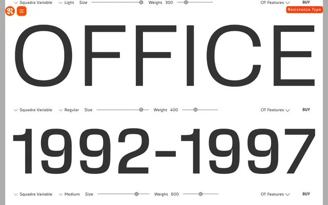 Squadra specimen from Resistenza Type