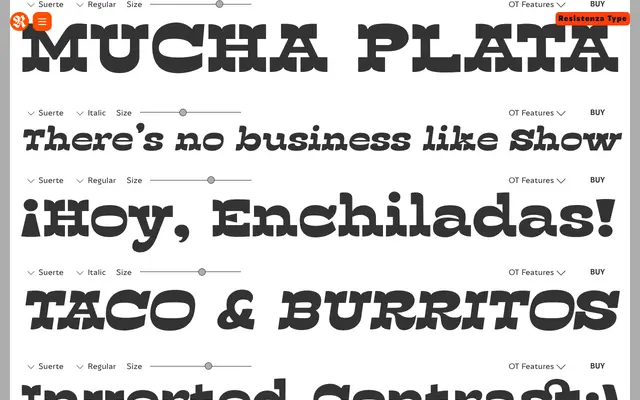 Suerte specimen from Resistenza Type