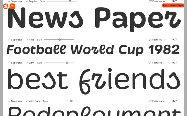 Superpop specimen from Resistenza Type