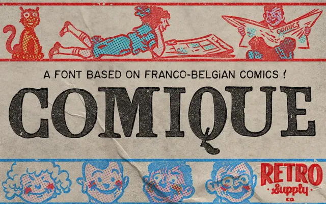 Comique specimen from RetroSupply Co.