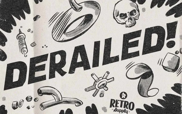 DERAILED! specimen from RetroSupply Co.