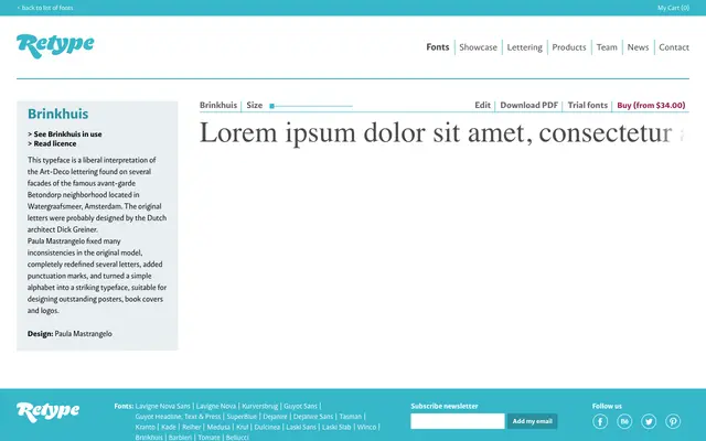Brinkhuis specimen from Retype