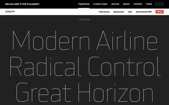 Utility specimen from Revolver Type Foundry