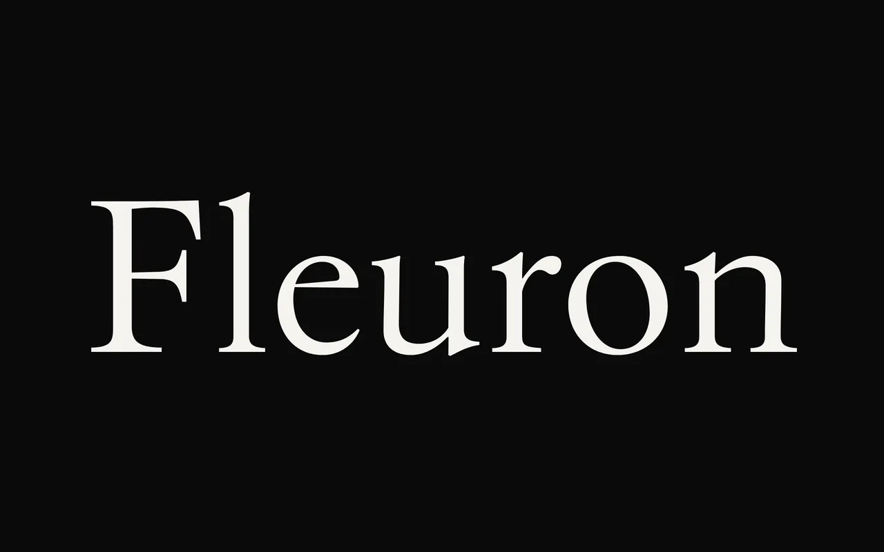 Fleuron RTM specimen from Ritmo Type