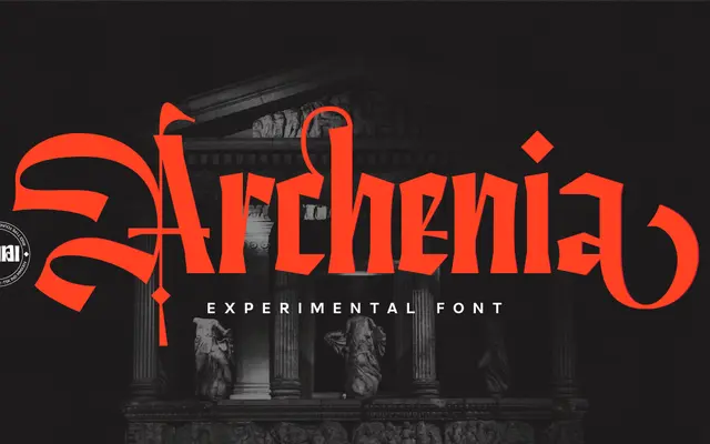Archenia specimen from RNDI TYPE FOUNDRY
